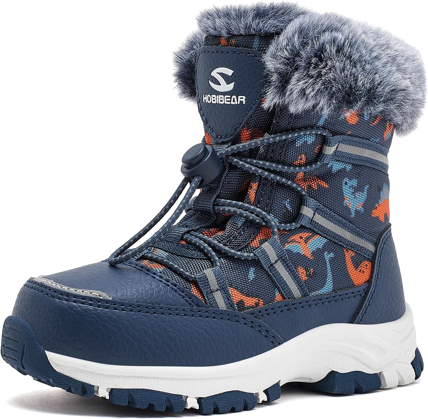 HOBIBEAR Toddler Snow Boots Waterproof Slip Resistant Winter Shoes