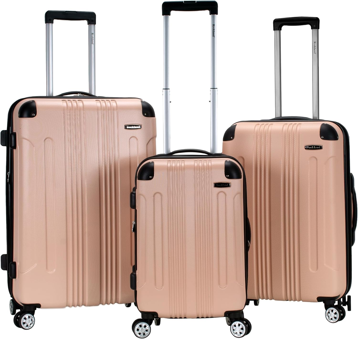 Rockland London Hardside Spinner Wheel Luggage Set for Travel