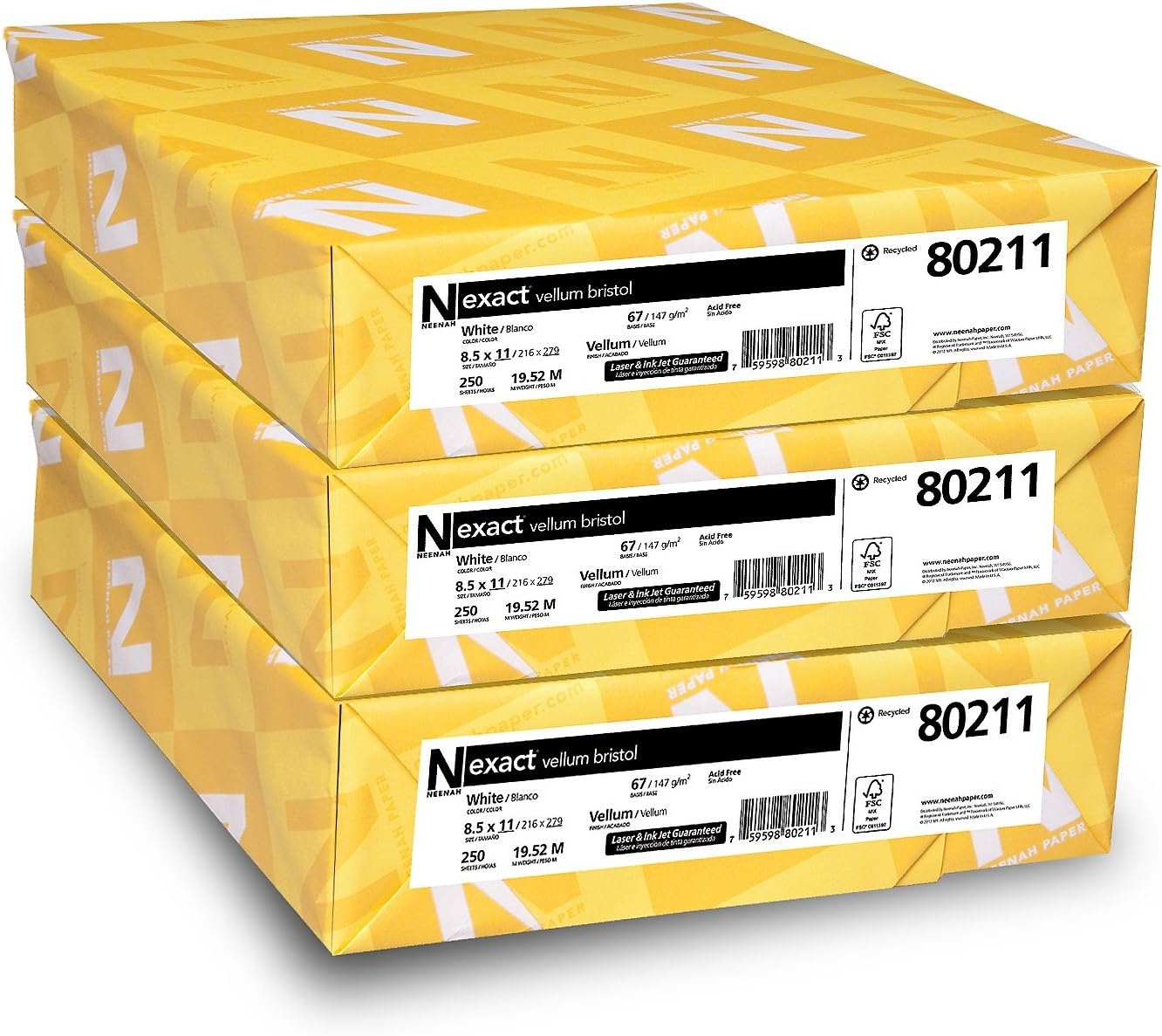 Neenah Exact Vellum Bristol Card Stock for Quality Printing