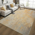 Merelax 6x9 Beige Yellow Area Rug for Living Room - Soft Washable Boho