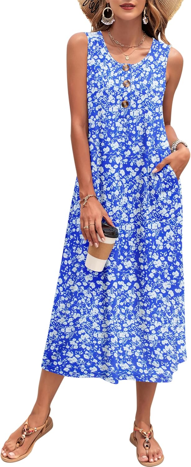 MOLERANI Women's Summer Maxi Dress for Beach and Vacation Fun