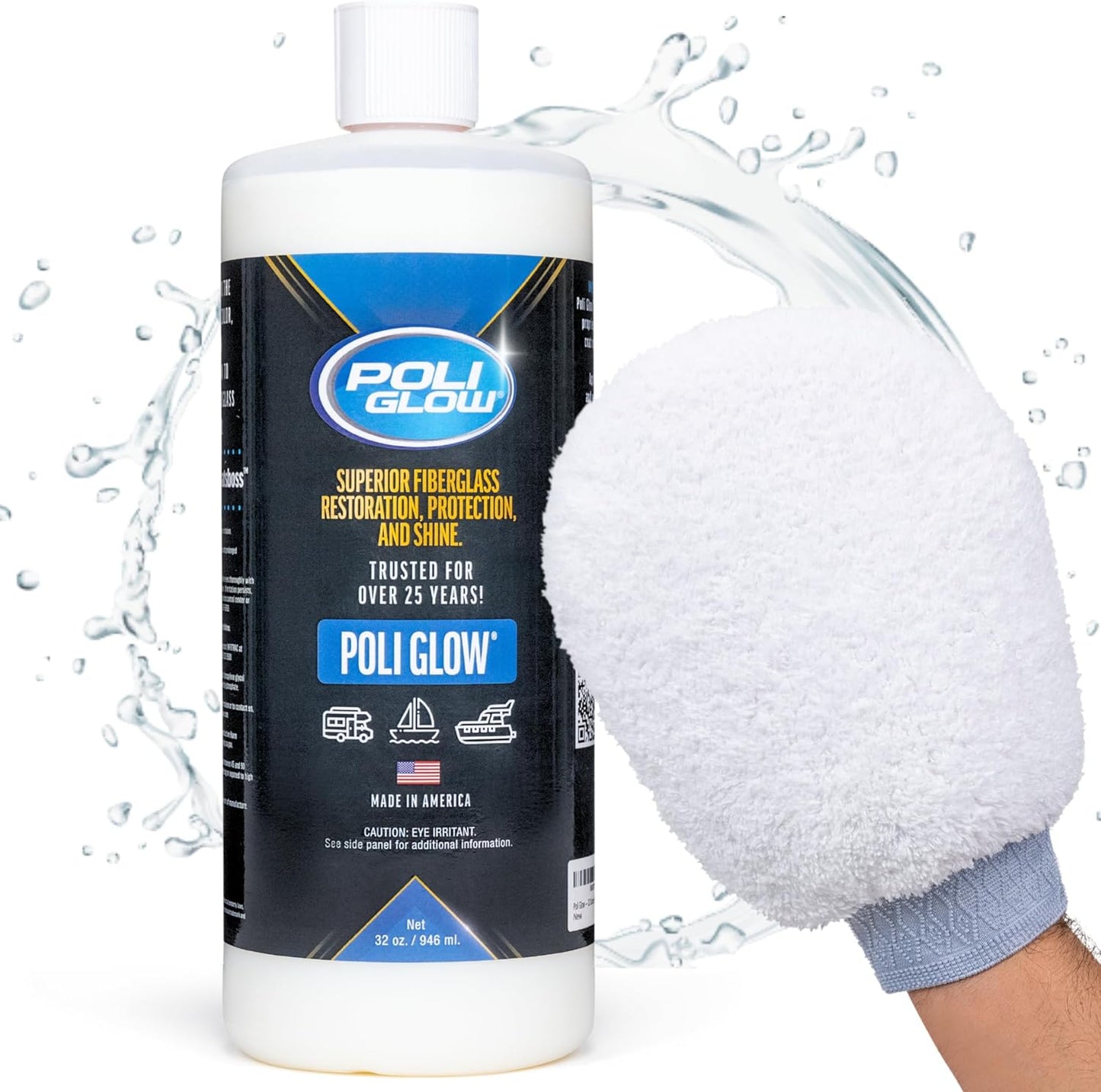 Poli Glow Boat & RV Polish Kit - High-Gloss Fiberglass Shine