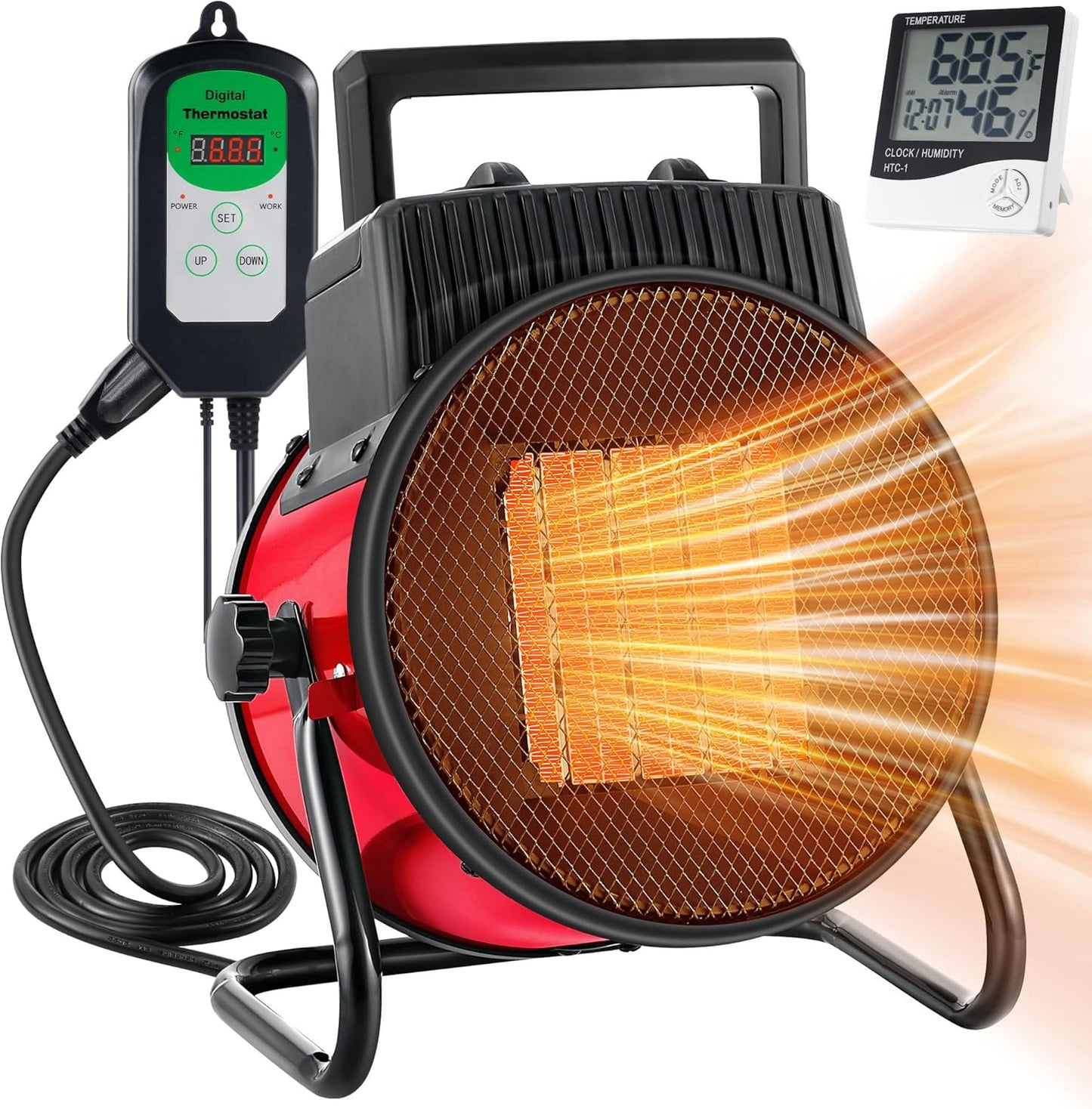 1500W Dreyoo Greenhouse Heater: Quick Heating Power