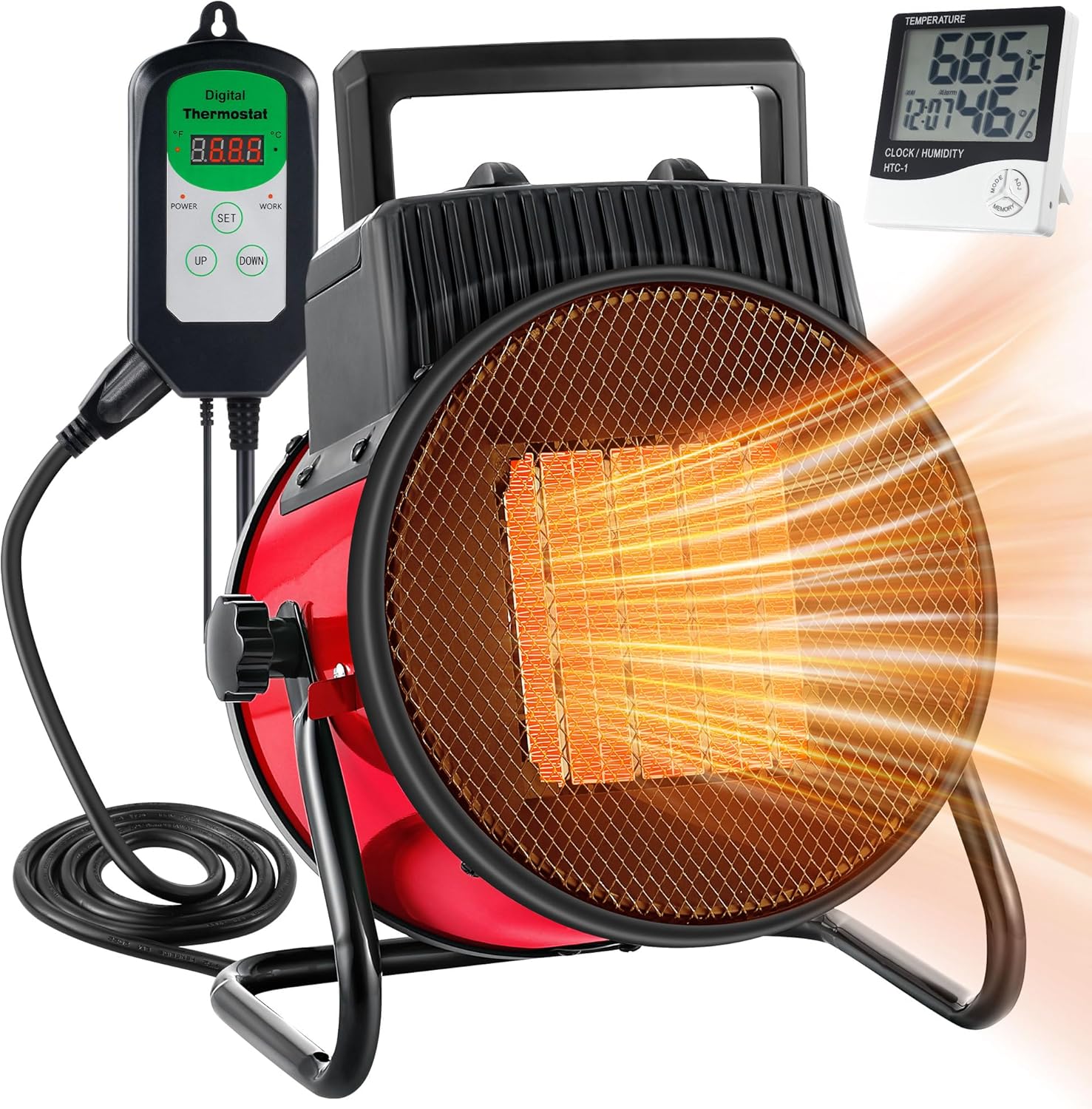 1500W Dreyoo Greenhouse Heater: Quick Heating Power