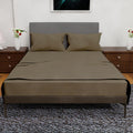 Queen Sheet Set 4 Piece Bedding - Cooling, Wrinkle Free Taupe