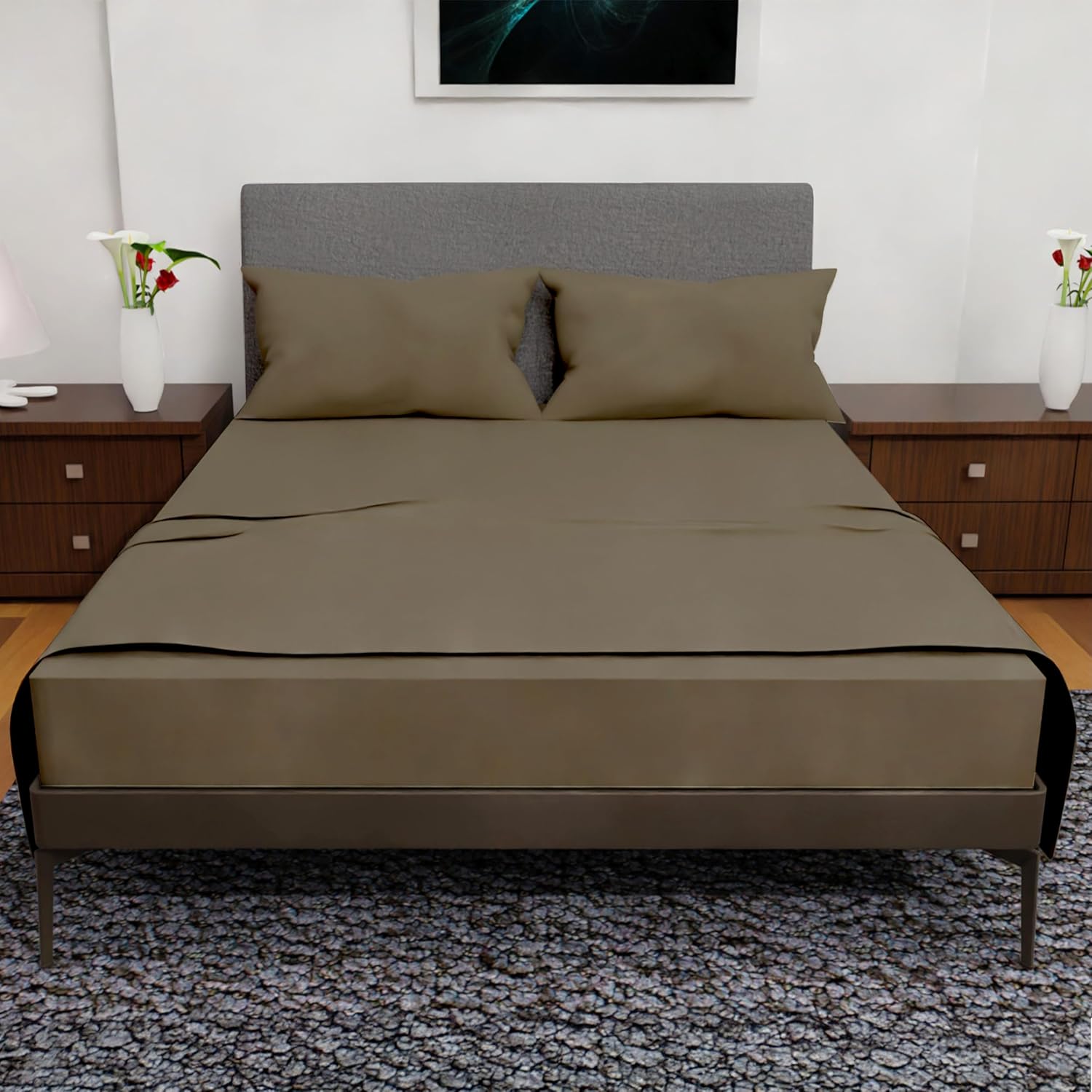 Queen Sheet Set - 4 Piece Bedding for Luxurious Comfort