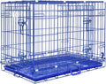 HOMEY PET 30 Inch Dog Crate for Medium Dogs with Dual Locks