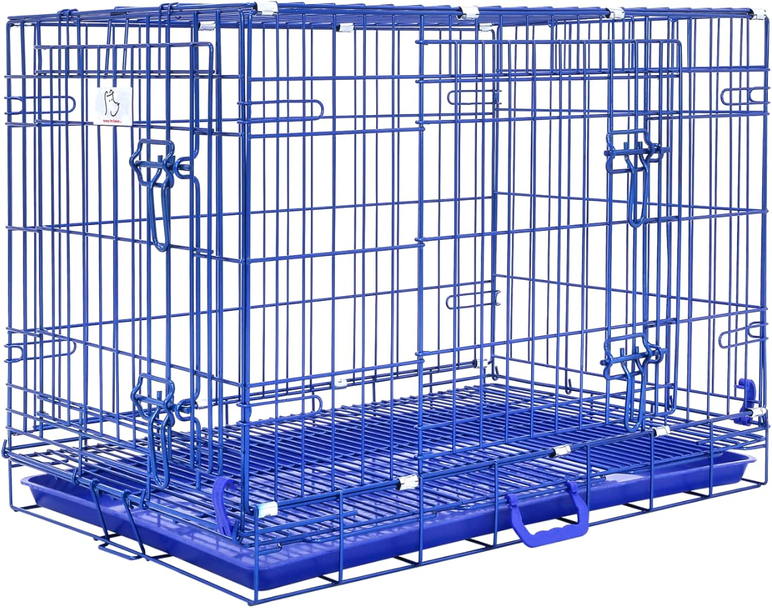 HOMEY PET 30 Inch Dog Crate for Medium Dogs with Dual Locks