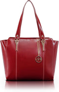 Leather Ladies' Tote with Tablet Pocket - Lightweight Computer Bag
