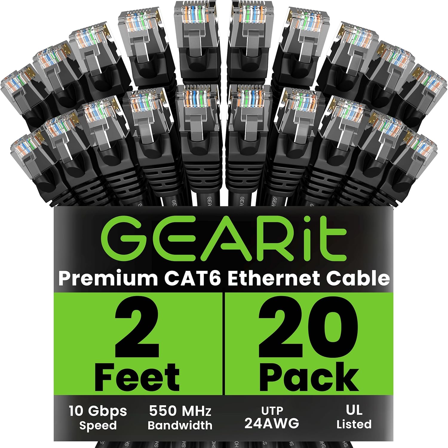 High-Performance Cat 6 Ethernet Cable Pack for Reliable Connections