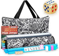 American Mahjong Game Set 166 Premium White Tiles - Portable Play