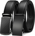 Men's Leather Ratchet Belt 2-Pack (35mm) - Custom Fit & Durable