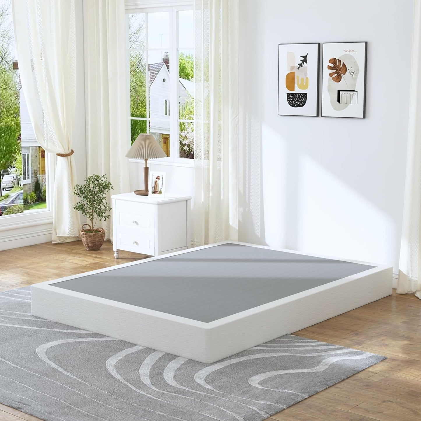 Queen Box Spring - 7 Inch High Profile for Sturdy Support