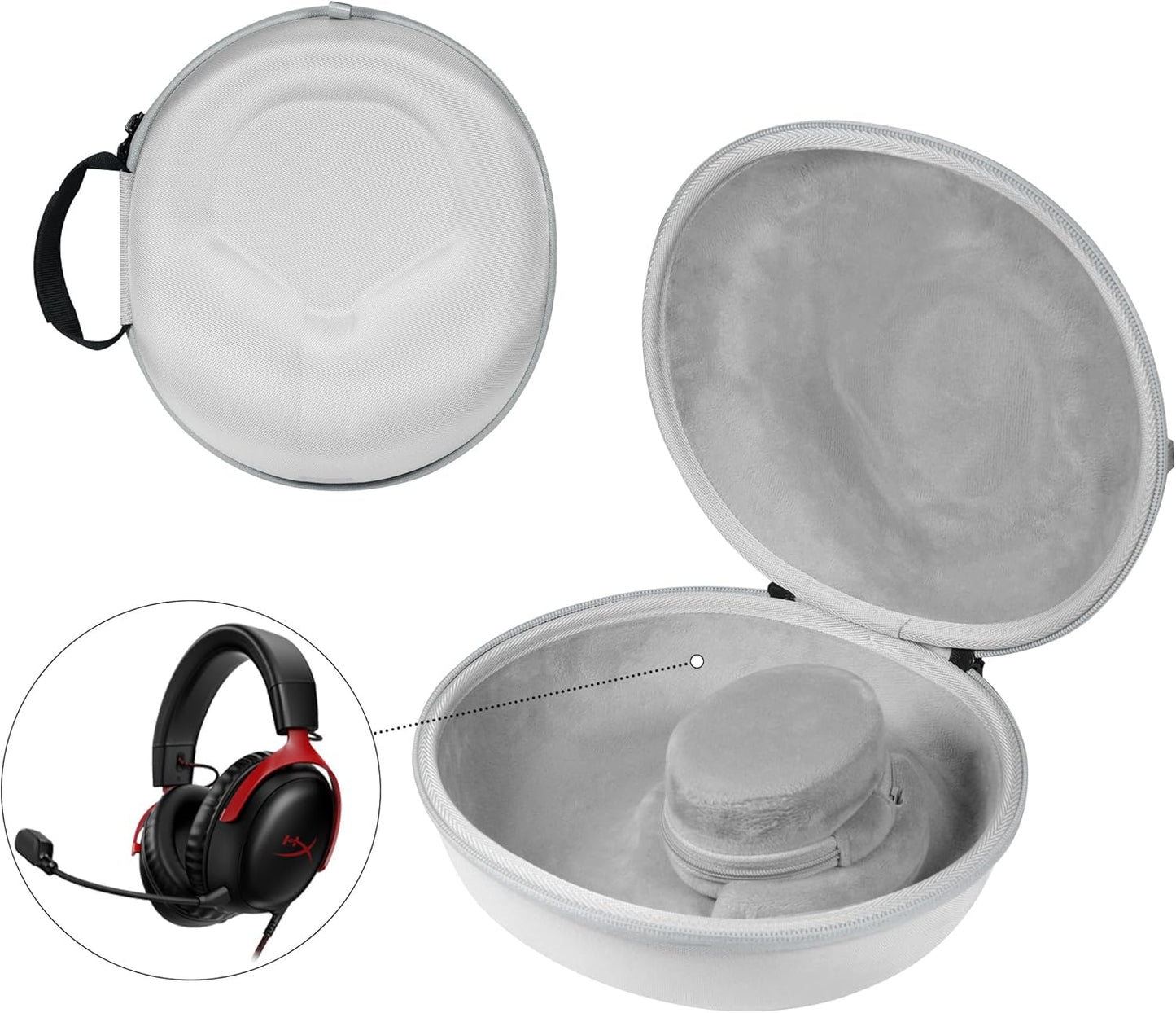 Hard Organizer Portable Carry Travel Case for Headphones