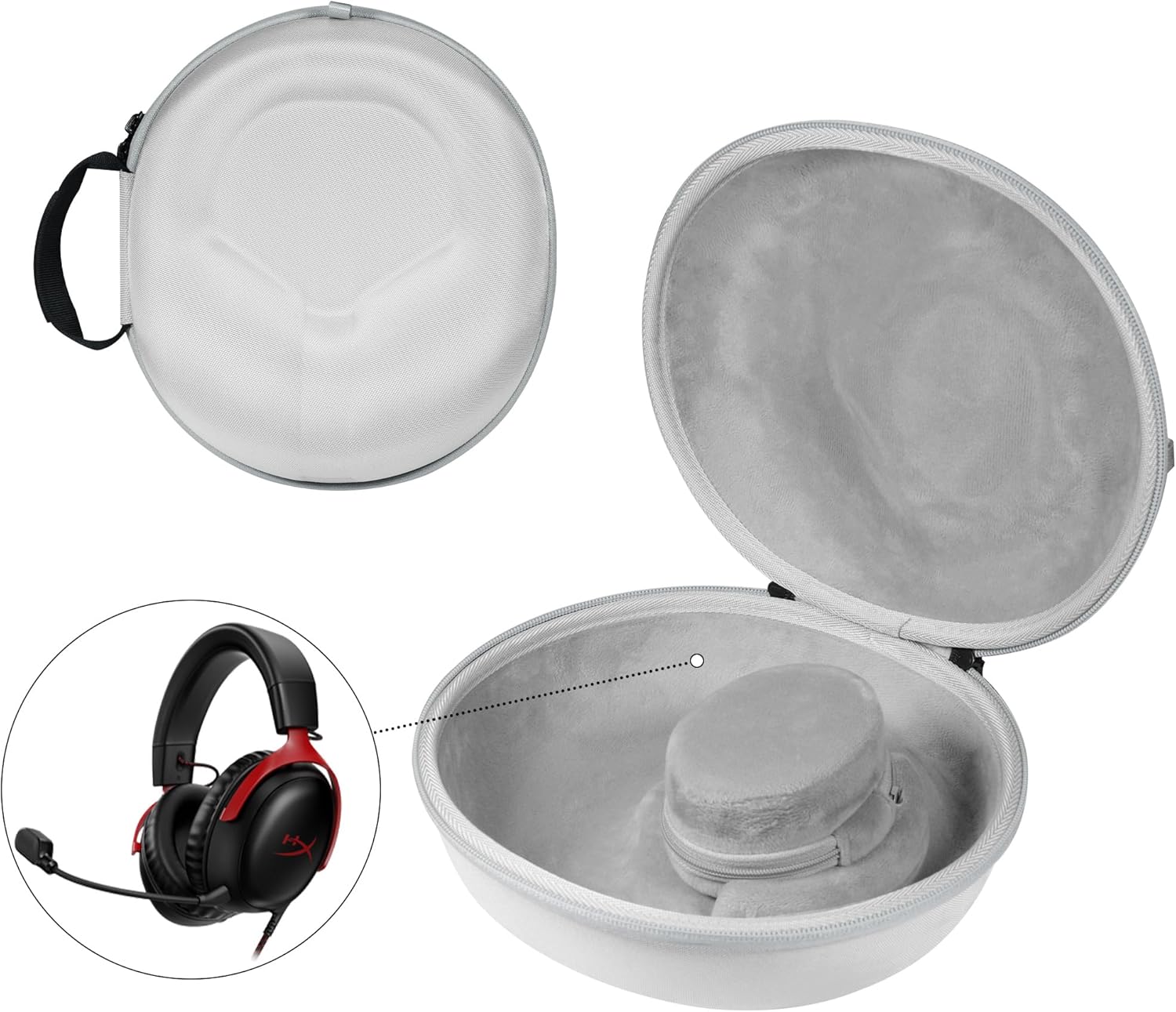Hard Organizer Portable Carry Travel Case for Headphones