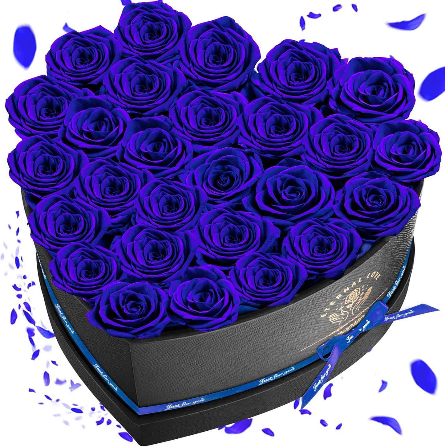 Preserved Rose in Heart Shape Box for Eternal Love and Gifts