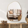 Irregular Wall Mirror Asymmetrical Mirror 32in x 24in - Modern Gold