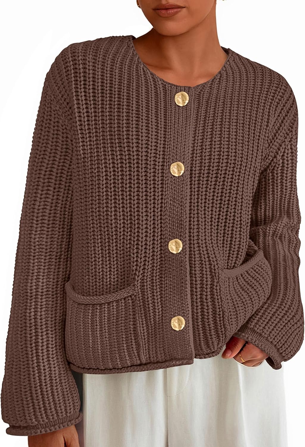 Trendy Oversized Knit Cardigans for Women - Fall Winter Style