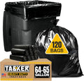 Tasker 65 Gallon Trash Bags Heavy Duty - 120 Count Pack