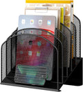 Desk File Organizer Metal Mesh Vertical Desktop File Folder Holder