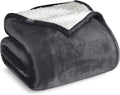 Bare Home Sherpa Fleece Blanket for Full and Queen Beds