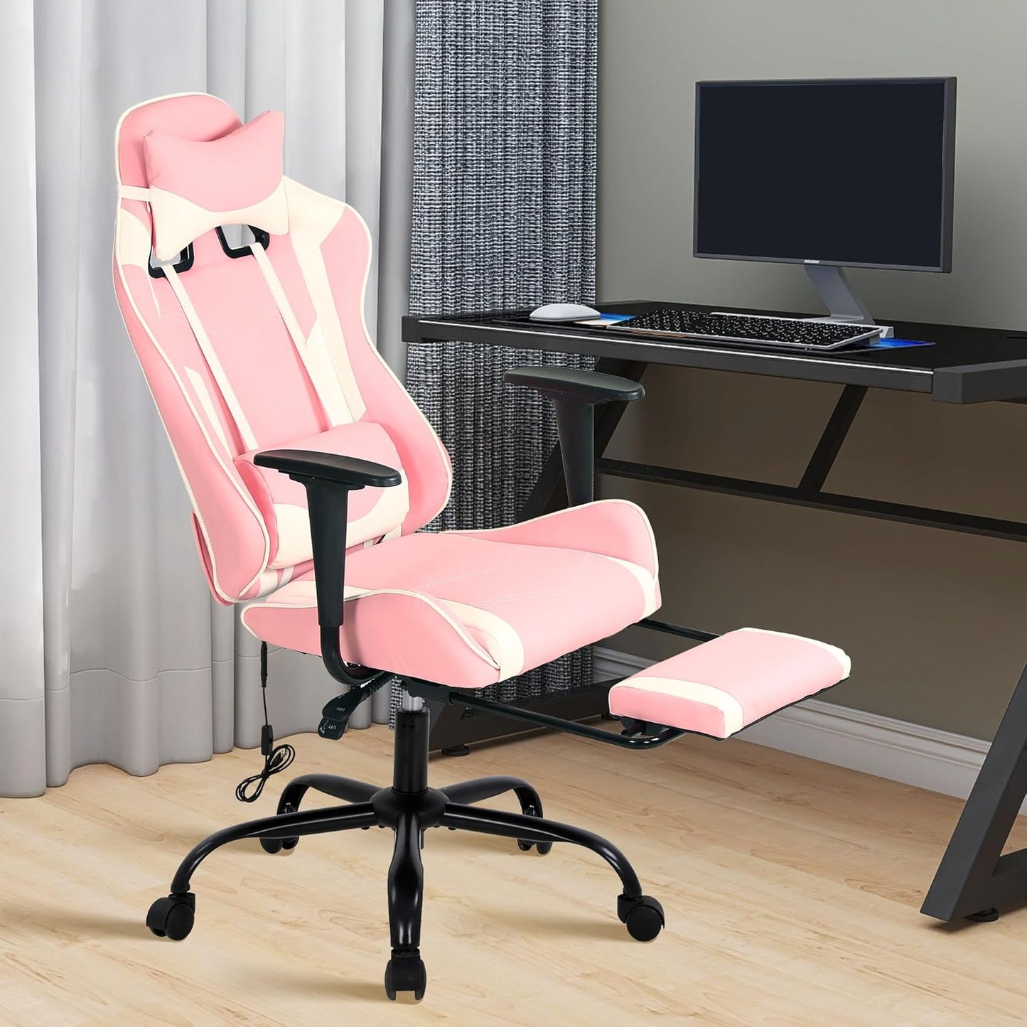 High Back PU Leather Gaming Chair with Ergonomic Comfort