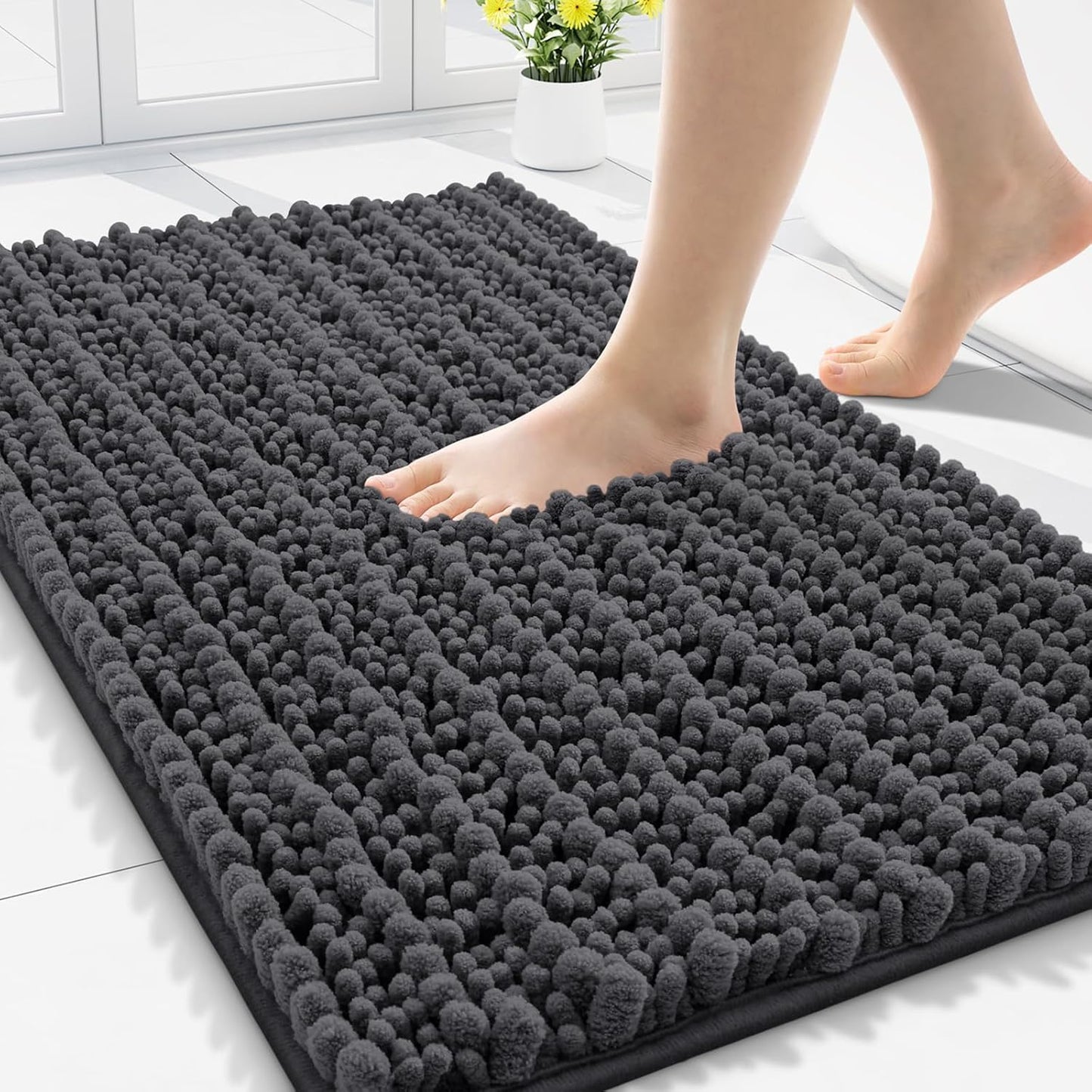 Smiry Bathroom Rugs Mat 30x20 - Extra Soft Chenille Bath Mats