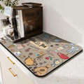 Super Absorbent Coffee Bar Mat | Anti-Slip Silicone | Kuyig Home