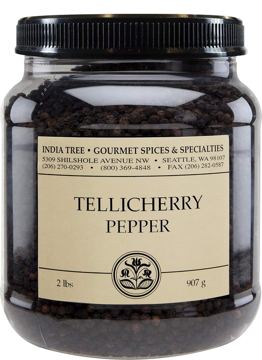 India Tree Tellicherry Pepper - Premium Quality 2 lb