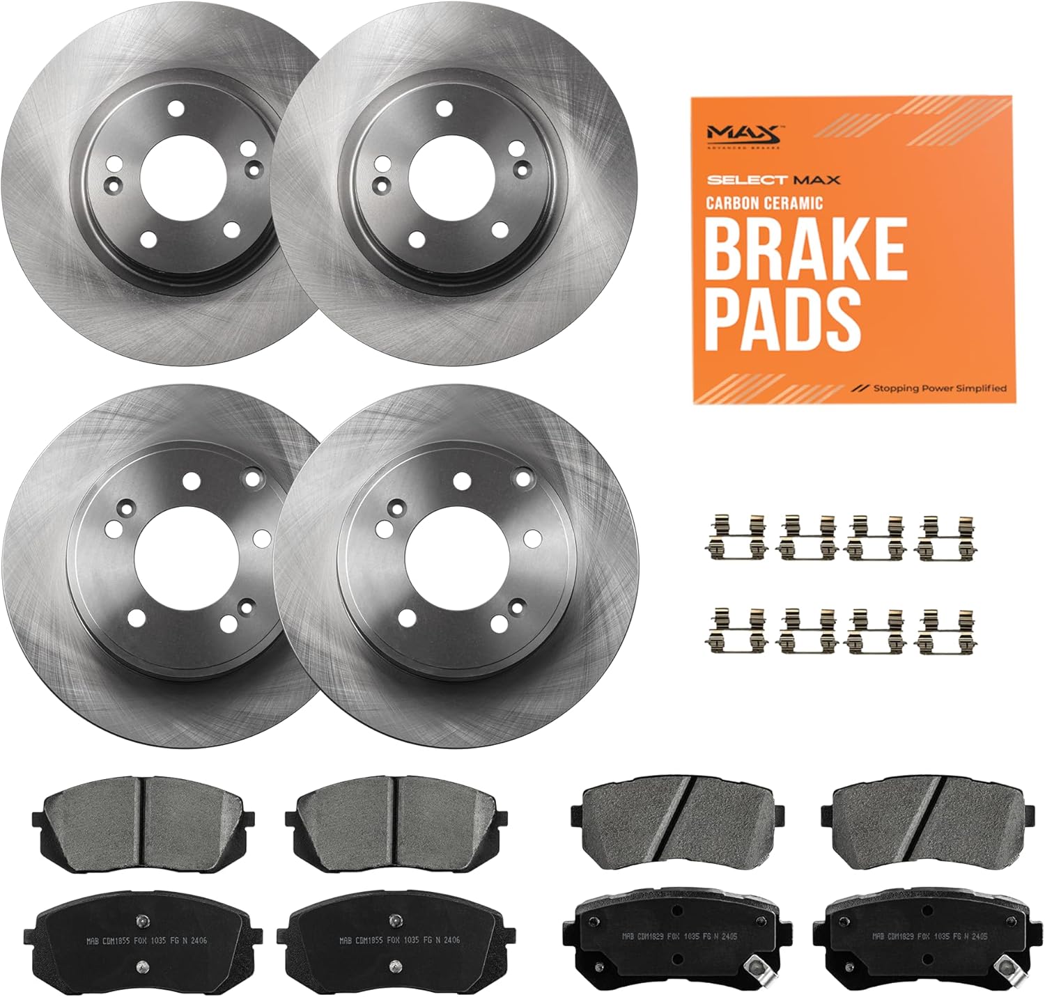 Max Advanced Brakes ValueMAX Brake Kit for Hyundai Sonata & Kia Optima