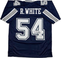 Autographed Randy White HOF 94 Dallas Blue Football Jersey - Signed XL