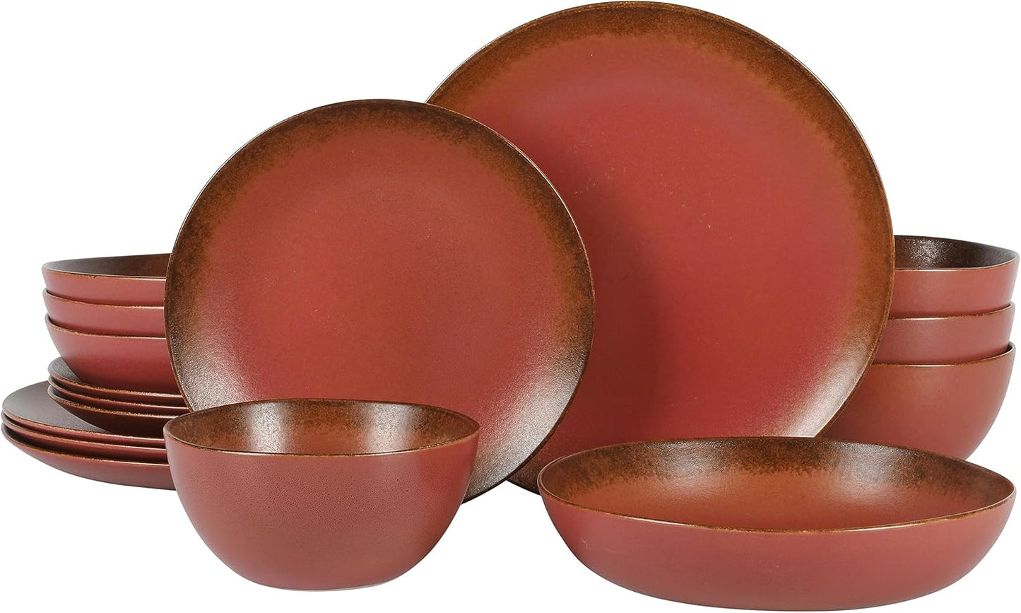 Bloomhouse Palermo Sun Double Bowl Stoneware Dinnerware Set