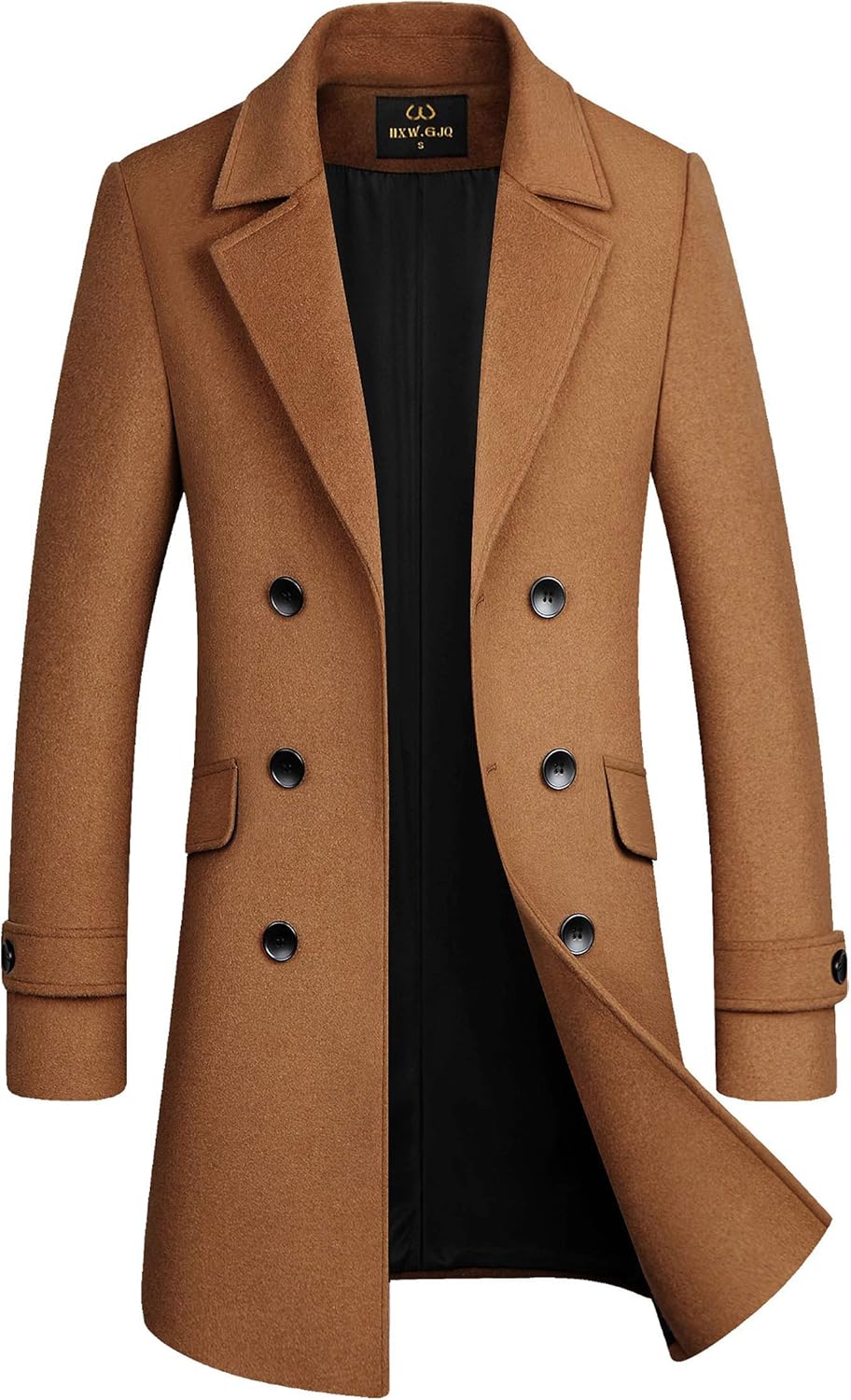 Men's Premium Wool Blend Double Breasted Long Pea Coat Review