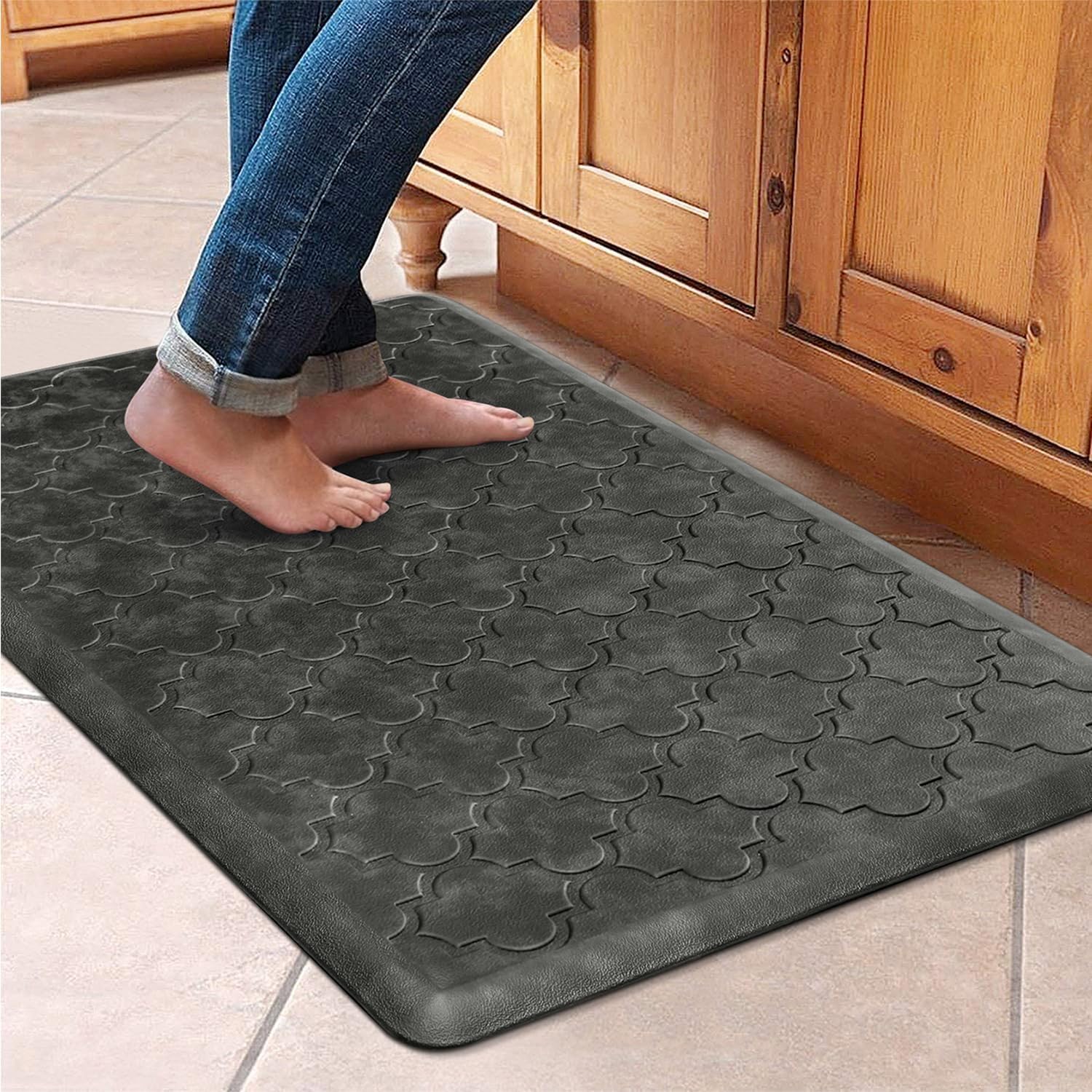 Cushioned Anti Fatigue Kitchen Mat for Comfort and Support