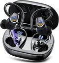 Poounur Wireless Earbuds: 50H Stereo, ANC Mic, IP7 Waterproof