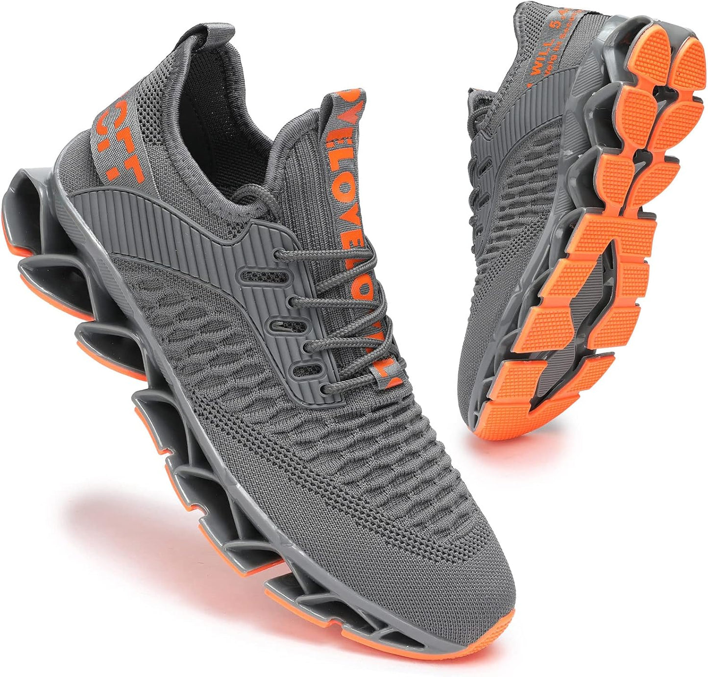 Men's Running Shoes Breathable Non Slip Gym Sports Sneakers