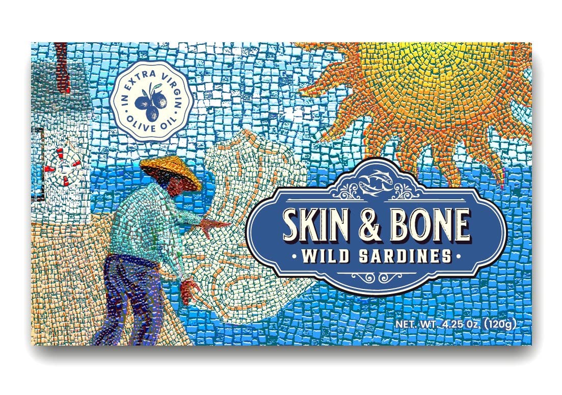 Skin & Bone Wild Caught Sardines in Olive Oil - 12 Pack