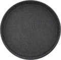 Terrazzo Flower Pot Saucers 28 in Black Granite - Heavy-Duty Plant