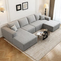 135.4 in Cloud Modular Sectional Sofa with Ottoman - No Assembly