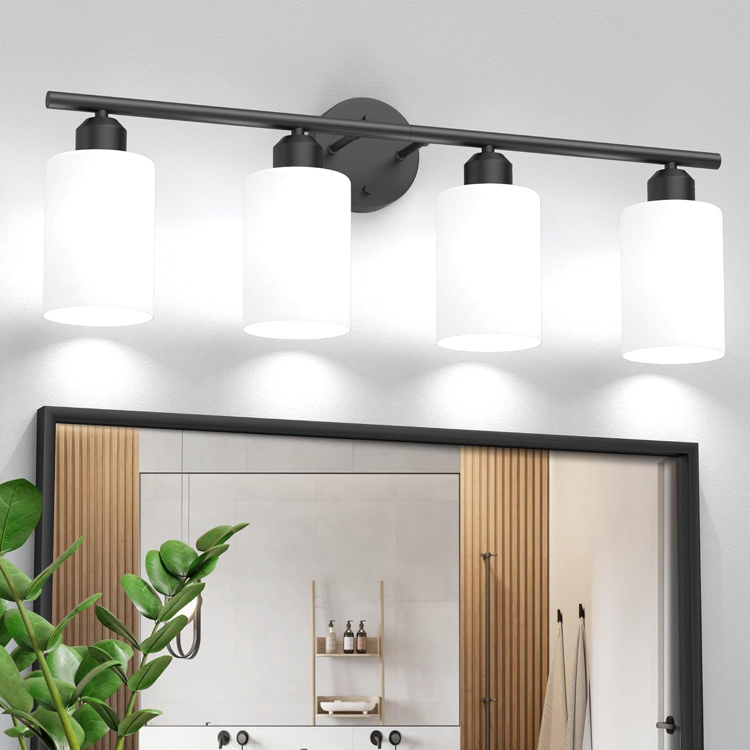 Espird 4-Lights Bathroom Light Fixtures for Elegant Spaces