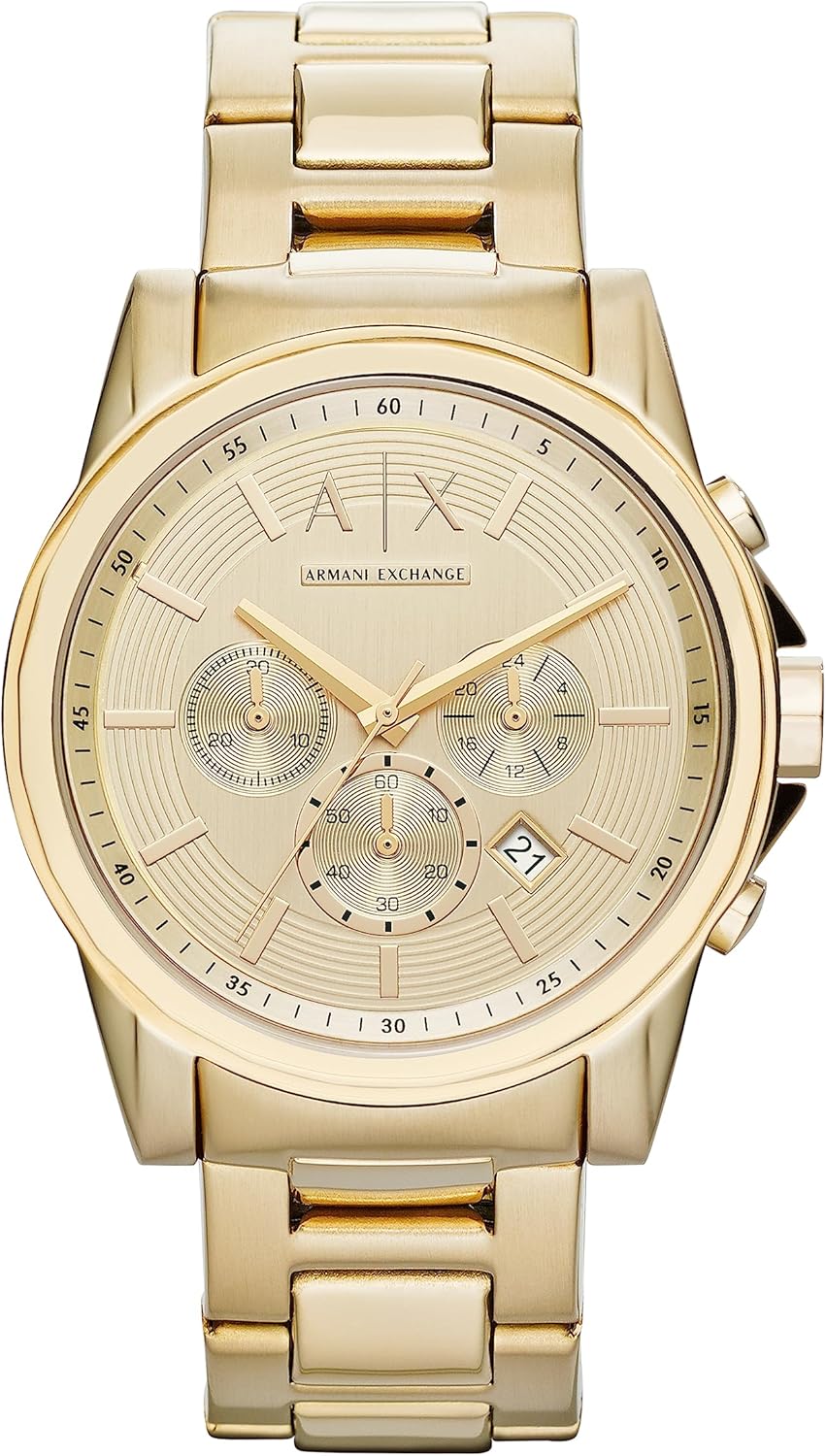 Armani Exchange AX Chronograph Watch for Men with Leather Band