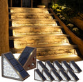 Solar Step Lights for Outside 12pack - Bright Waterproof Stair Lights