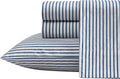 Nautica Queen Sheet Set Cotton Percale Bedding - Crisp & Breathable