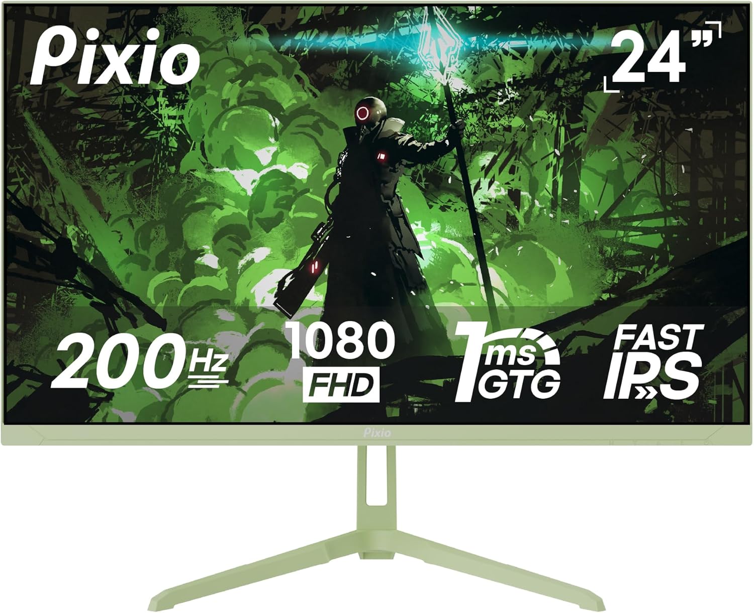 Pixio PX248 Wave Mint Green 24 inch Gaming Monitor with 200Hz