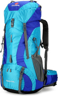 WintMing 75L Hiking Backpack with Rain Cover - Lightweight 3-4 Day