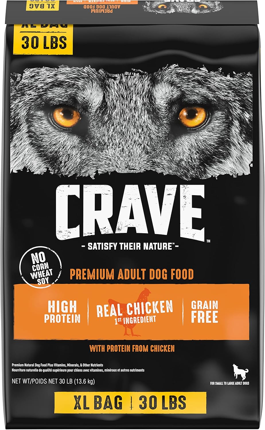 CRAVE Grain Free High Protein Adult Dry Dog Food for Dogs