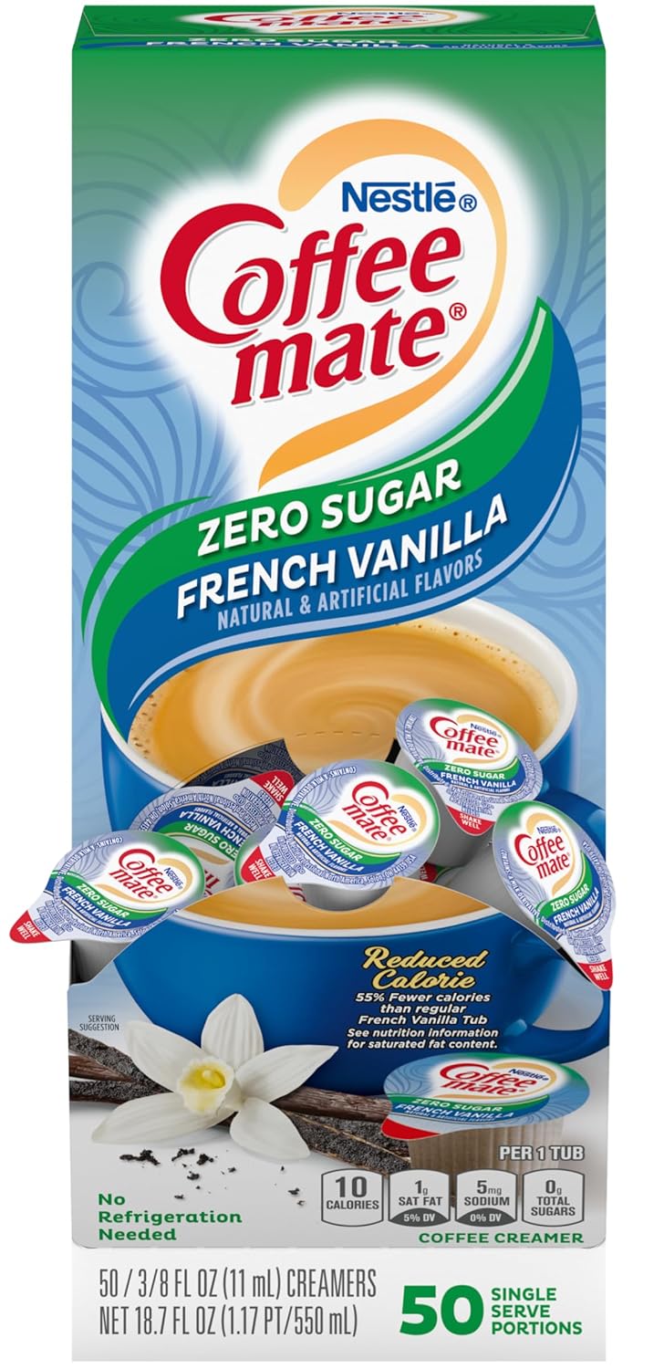 Convenient Sugar-Free Vanilla Creamer Singles