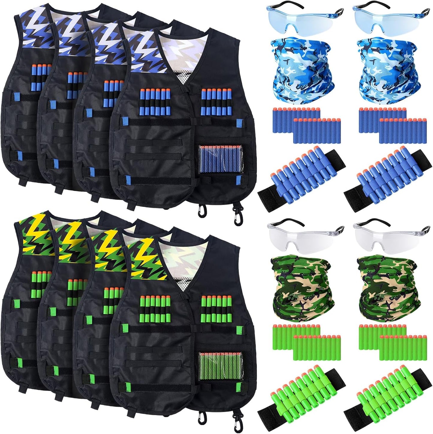 Sosation Kids Tactical Vest Set for Nerf Party Fun Supplies