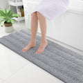 Chenille Striped Bathroom Rug 59x20 - Extra Thick Absorbent Mat