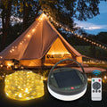 GHORA Remote Control Solar String Lights - 39.4ft Extra Long
